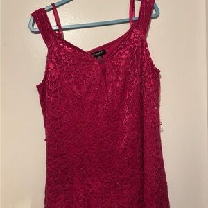 Candie's Vibrant Pink Lace Camisole
